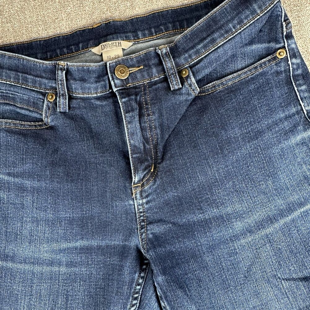 Duluth Trading Jeans Womens 10x29 Daily Denim Duluth Flex Flare Blue